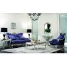 Buy cheap CAD 3D 3 Piece Luxury Living Room Furniture Modern Blue 3 2 1 Seater Velvet Sofa Sets from wholesalers