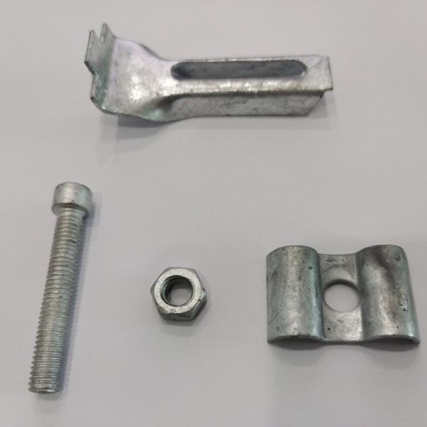 Silver Metal Fence Clips Corrosion and Heat Resistant for Easy Installation and