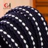 Buy cheap Female Plaid Woven Cloth Belt Retro Hand Grey Blue And Black Color from wholesalers