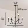 Buy cheap Black Classic Chandelier E14 Retro Vintage Chandelier(WH-CI-131) from wholesalers