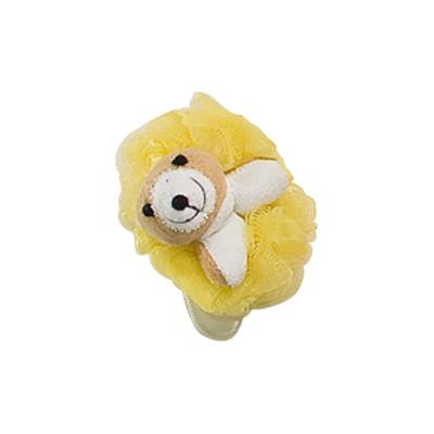 Buy cheap Exfoliating Pe Mesh Shower Net Sponge With Fabric Yellow Dog from wholesalers