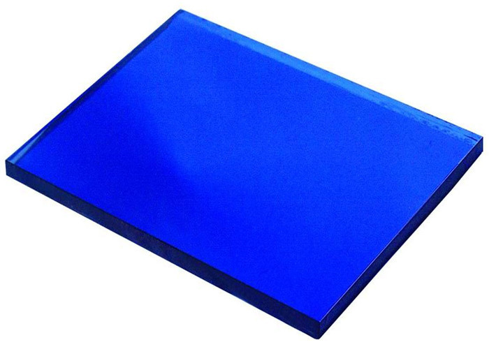 Gray / Bronze Tinted Glass , Blue Tinted Glass Sheet For Construction Glass