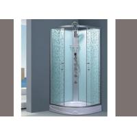 Buy cheap Easy Installation Patterned Tempered Glass , Size Customized Fixed Shower Glass product