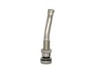 Metal Cap Bolt In Valve Stem Brass Truck Rubber Grommet Seal 70MS Bend 7°