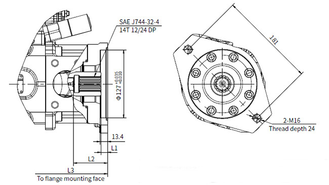 High Pressure Axial Piston Hydraulic Motor Variable Displacement Pump HP5V SERIES