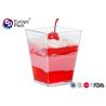 Buy cheap 5 OZ Mini Square Plastic Dessert Cups Disposable Dessert Containers 160Ml from wholesalers