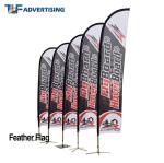 16ft Flag Advertising Banners Large Swooper Anti Corrosion Vertical High