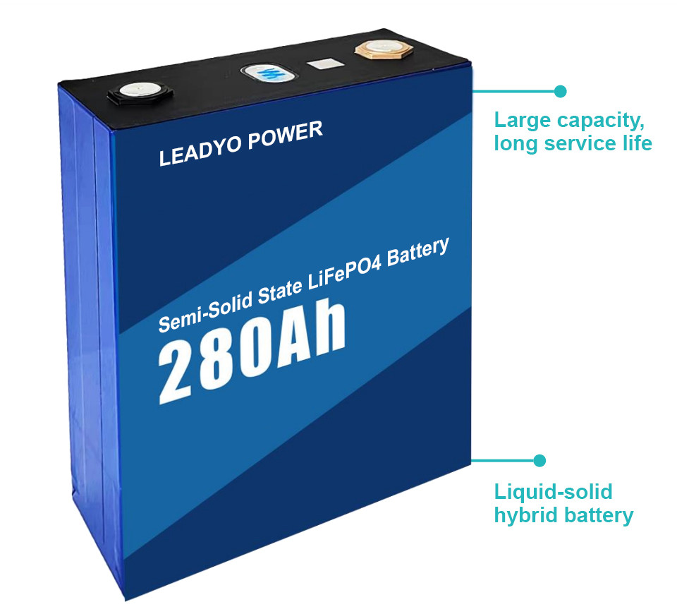 LiFePO4 Hybrid Semi Solid State 3.2V 314Ah 280Ah Lithium Priamatic Battery Cell & Pack