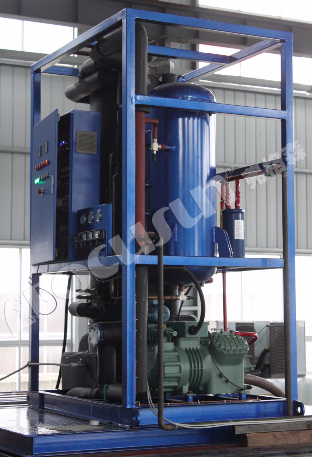 380v Bitzer Compressor Tube Ice Machine For Cold Drinks And Seafood
