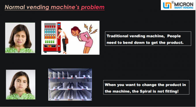 Fruit Saland Automatic Vending Machine 21.5 Inches Screen 10 Adjustable Channels