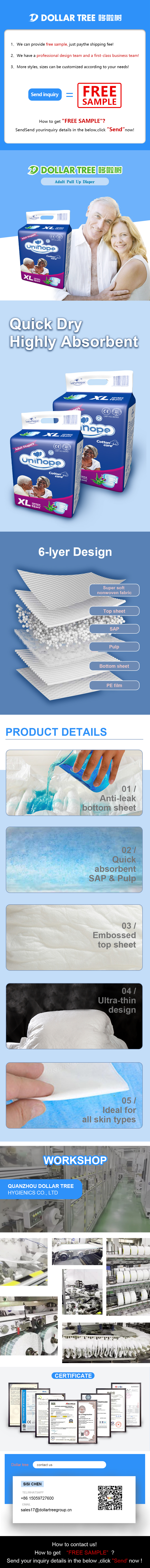 Direct Sale Men's Wearing Women's Panties with Japan SAP Adult Diaper of OEM ODM