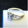 Buy cheap Women Sterling Silver Created White Sapphire Engagement Ring (RE111) from wholesalers