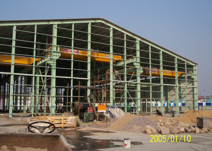 0.6mm Steel Sheet Waterproof Prefabricated Steel Structure Workshop