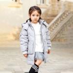 New Fashion Design High Quality Warm Clothing White Duck Down Kids Girls Winter