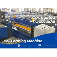 Buy cheap Dual-Layer Guide Pillar Roll Forming Machine For Trapezoidal And Corrugated Roof Panels product