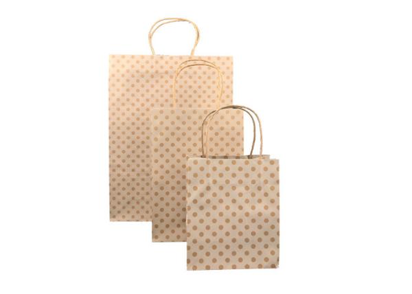 Buy cheap Biodegradable Luxury Christmas Packaging , Custom Printed Brown Paper Bags from wholesalers