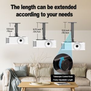 Buy cheap Universal Projector Ceiling Mounts Length Adjustable Projector Ceiling Hanger product