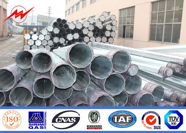 Buy cheap 10kv Galvanized Transmission Line Poles 30mm Metal Steel Utility Power Poles from wholesalers