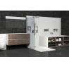 Buy cheap Customized Modern L-shaped Integrated Bathroom Vanity with Storage Cabinet from wholesalers