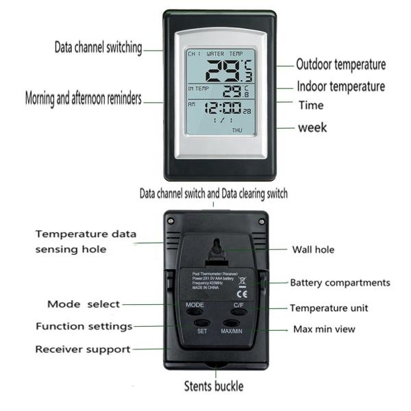 Buy cheap Wireless Solar Pool Thermometer Accurate Temperature Display For Outdoor Pools from wholesalers