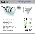 3W outdoor IP67 LED underground light led stair light led step light/LED