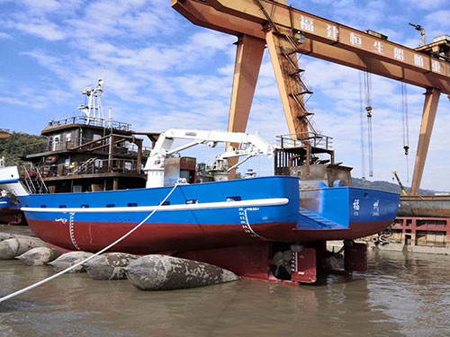 D2.5XL18M Ship Launching Marine Rubber Airbag Integral Winding