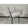 Buy cheap Fabric 72cm Wrought Iron Upholstered Dining Chairs Modern Furniture For Table from wholesalers