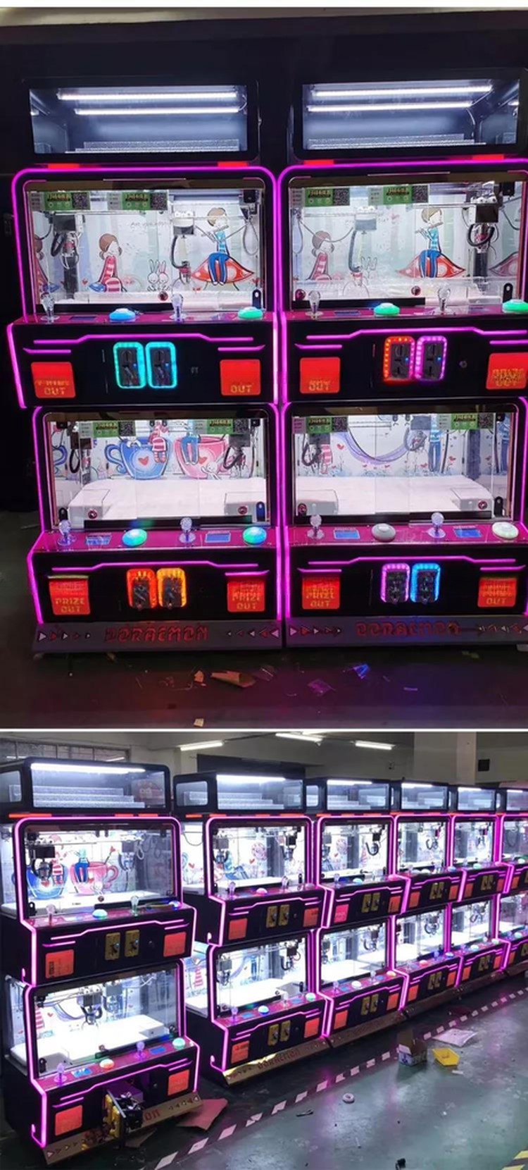 Dreamland Factory Price Coin Operated Plush Prize Gift Games Crane Toys Machines Mini Gifts Claw Machine