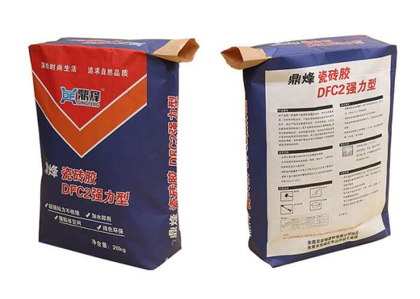 Buy cheap Coloured Block Bottom Multiwall Paper Bags , Kraft Paper Pouch For 25kg Cement from wholesalers
