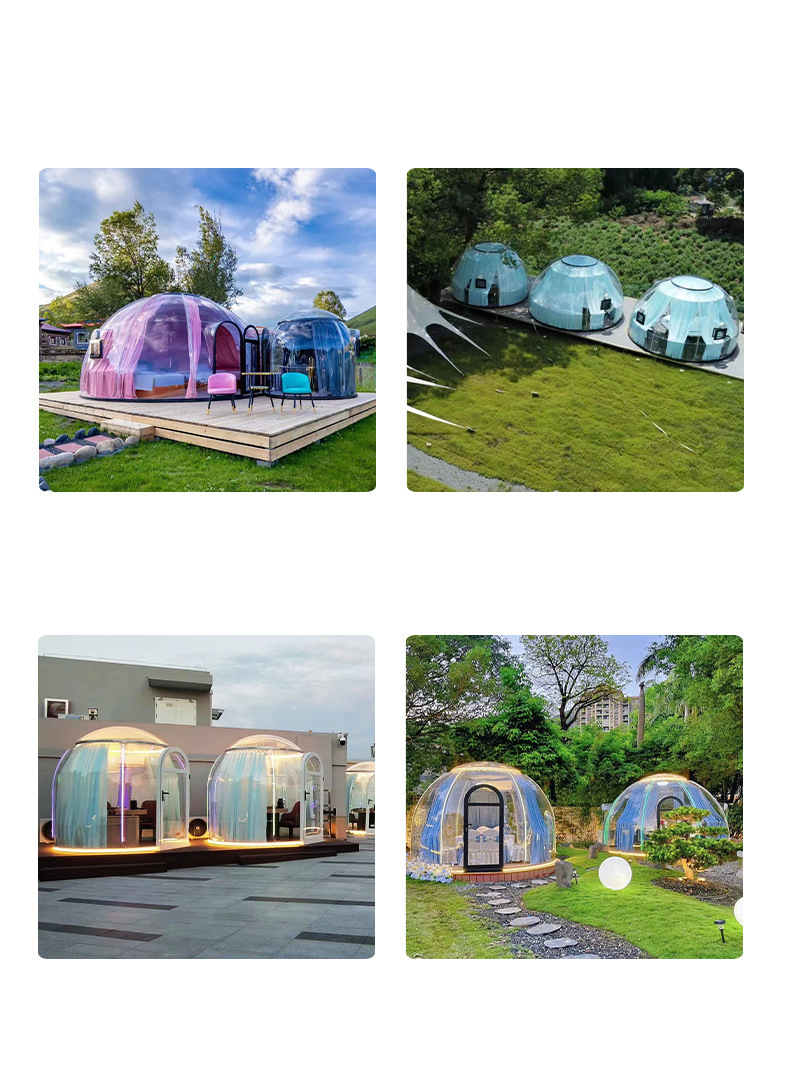 Round camping tent scenic park View Homestay bubble room