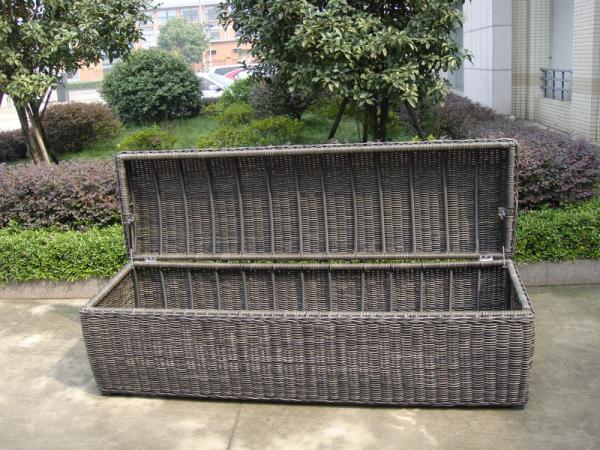 Buy cheap Waterproof Grey Resin Wicker Storage Box For Hotel , 1200*600*650mm from wholesalers