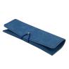 Buy cheap Blue Luxury Belt Hot Stamping Glasses Case Soft Leather Simple Custom Logo from wholesalers