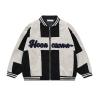 Buy cheap Patchwork Varsity Corduroy Letterman Jacket S Vintage Casual Baseball Jacket from wholesalers