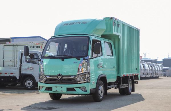 Buy cheap Used Light Cargo Trucks 2.7 Meters Container Box 2+3 Seats Double Cabin Chinese Brand Foton from wholesalers