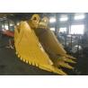 Buy cheap Yellow Mining Excavator Rock Bucket Deepth 1380mm With Hardox Material from wholesalers