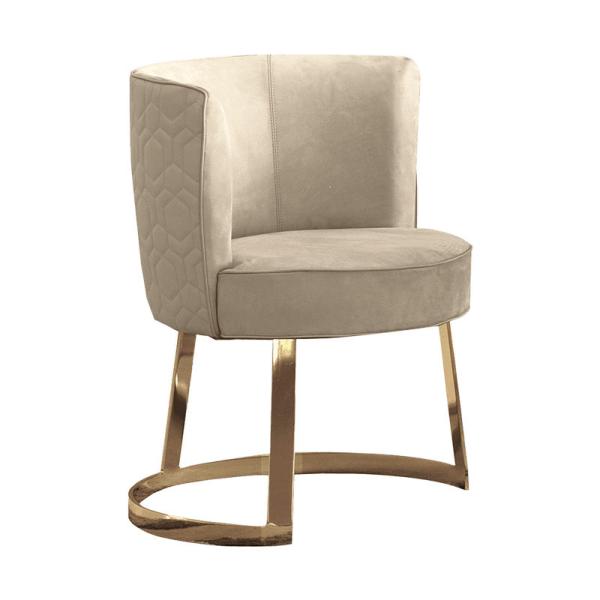 Buy cheap Matted 0.8m Luxury Modern Dining Chairs Modern Esstischstuhl Taupe from wholesalers