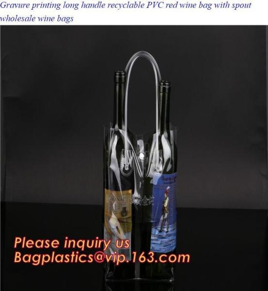 Buy cheap Eco friendly LONG HANDLE RECYCLABLE PVC WINE BAG, CARRIER BAG,HANDY BAG,GIFT WINE BAG,PROMOTION, PROMOTIONAL PRODUCTS PA from wholesalers