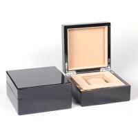 Buy cheap Empty Wooden Watch Display Case , Beig Color Velvet Mens Wooden Watch Case product