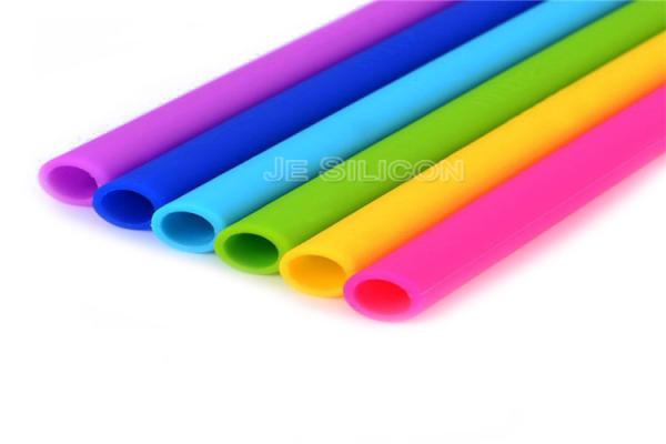 Buy cheap FDA Colorful Food Grade Silicone Straws , Reusable Portable Silicone Straw from wholesalers