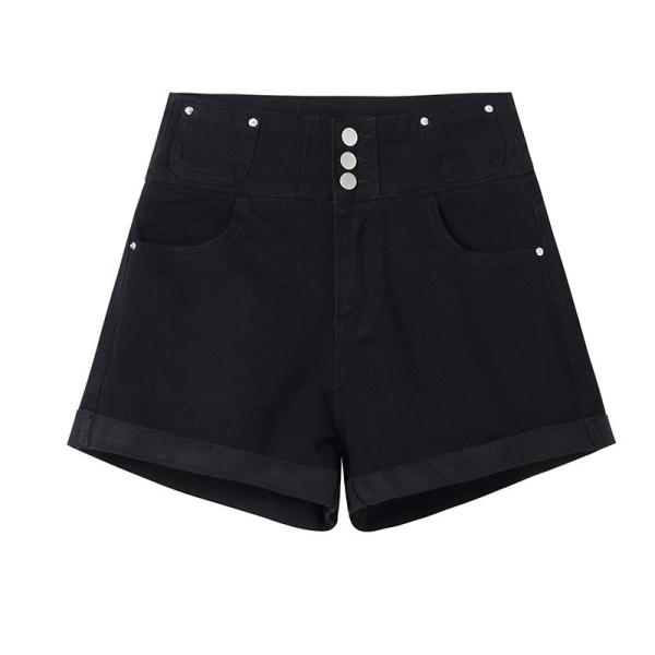 Buy cheap BEIANJI Knitted High Waisted Ladies Casual Denim Shorts from wholesalers