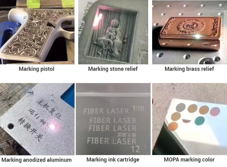 Hand-held Portable 3D 20W 30W 50W Jpt Raycus Mopa M7 Engraver Rotary Fiber Laser Engraving Marking Machine for Guns Jewelry