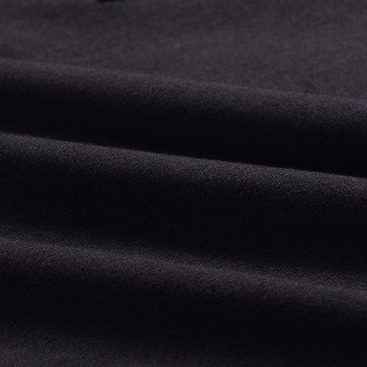 Custom logo men's hooded long sleeve sweater fashion,wholesale organic mens winter sweater black
