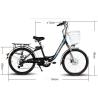 Buy cheap Display Battery Indicator 24 Inch Female Electric Bicycle 250W 7 Speed Gears from wholesalers