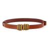 Buy cheap Fashion Fancy Belts For Ladies Alloy Pin Thin Gold Belt Custom 1.8cm from wholesalers