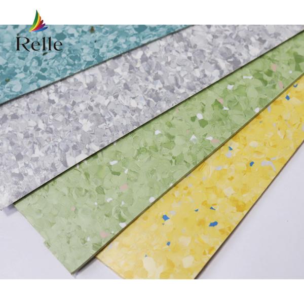 PUR Coating Relle Stock Lot Eco-Friendly PVC Light Beige Vinyl Anti-Static Floor