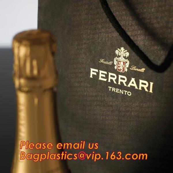 luxury paper carrier bag wholesale paper bags with handle, decorative luxury