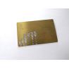 Buy cheap Ancient Brass Material Metal Business Cards With Engraved Picture / Ccustom Metal Membership Cards from wholesalers