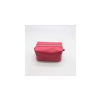 Buy cheap Sedex Red Leather Cosmetic Bags ODM Zip Top Makeup Bag product