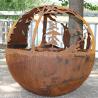 Buy cheap 1000mm Outdoor Corten Steel Round Fire Pit For Wood Manual Ignition from wholesalers