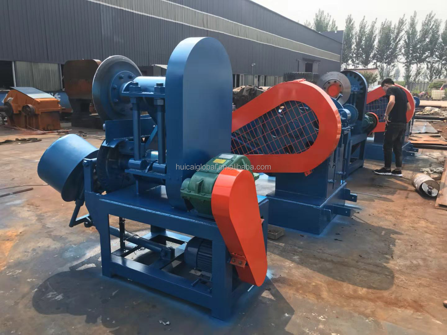 560x1000mm Grooved Roller Rubber Crusher Machine for Production